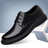 Mocassins à lacets en cuir de vachette avec plateforme, amorti, respirants, anti-odeurs, style rétro