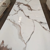 Nouvelle conception innovante de feuille de marbre en PVC UV pour les architectes créatifs