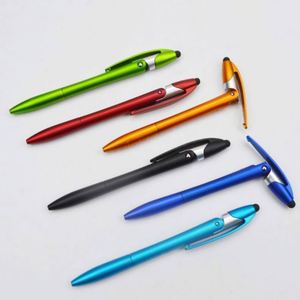Stylos à bille personnalisés pour iPhone iPad - Stylo d'écriture 2 en 1 à pointe moyenne, encre noire, avec pointes pour écran tactile - Product Image 3