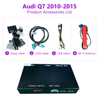 Décodeur d'interface sans fil pour Audi Q7 2010-2015 Android Auto, Apple CarPlay multimédia AirPlay Mirror Link Youtube