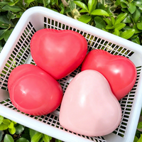 Jouet Squishy Cœur Changeant de Couleur en Forme de Big Mac - Anti-Stress à Rebond Lent et Réactif à la Lumière pour Enfants de 14 Ans et Plus en TPR