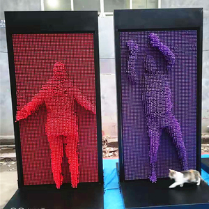 Aiguille 3D du fabricant sculpté mur humanoïde taille humaine pin art 3d pour mur science vulgarisation expositions - Product Image 1