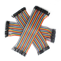 Câbles de liaison personnalisés 40 broches femelle-femelle mâle Dupont pour carte d'expérimentation GPIO