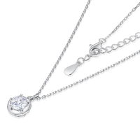 Vente en gros de colliers pendentifs en argent 925 avec zircone, fournisseur d'usine