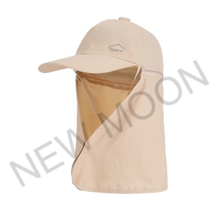 Casquette de pêche personnalisée à séchage rapide UPF 50+ pour activités de plein air et alpinisme, protection solaire anti-UV avec cache-cou amovible - Product Image 2