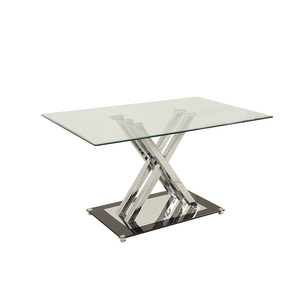 Giao Hàng Nhanh Cổ Phiếu Hiện Đại Tempered <span class=keywords><strong>Glass</strong></span> Bàn Ăn Bộ 6 Ghế Phòng Ăn Bộ - Product Image 4