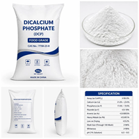 Phosphate dicalcique (DCP) de haute pureté 98,9 %, qualité alimentaire 18 %, poudre de phosphate de calcium, additif alimentaire