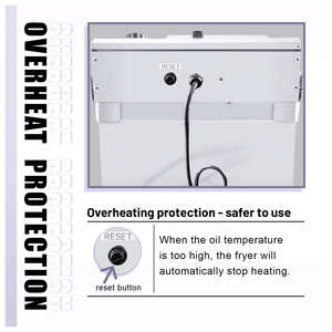 آلة قلي تجارية احترافية سعة 16 لتر للبطاطس المقلية وأجنحة الدجاج بسعر المصنع - Product Image 6