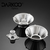15W Cob Chrome Réflecteur Led Downlight Module Encastré Réflecteur Profond 8 Degrés Led Cob Réflecteur Cob Lumière Lentille