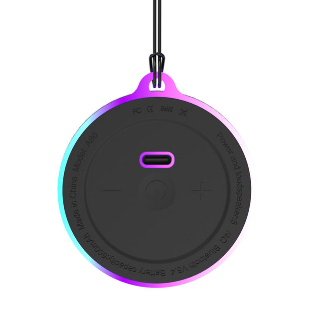 5W RGB Light Magnetic 5.3 Phone Stand Speaker - ABS+Fabric, Type-C 600mAh (6.86.23.6CM)