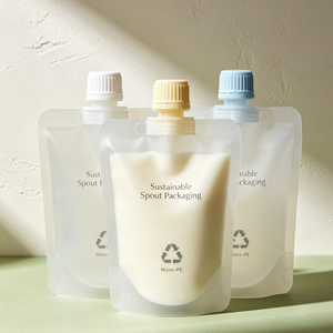 Custom Printed Recyclable Mono PE Eco Friendly Leakproof Stand Up Spout Pouch For Shampoo Detergent Lotion Liquid Packaging <b>Bag</b> - Product Image 3