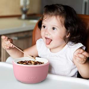 6 Sets 4.3 Inch Anti-Scald <b>Kids</b> Bowls Silicone Sleeve Microwave Dishwasher Safe <b>for</b> Toddler Snacks <b>Lunch</b> <b>Boxes</b> - Product Image 4