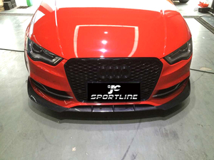 ตัวกระจายแสงด้านหน้าสำหรับรถยนต์ S3 <span class=keywords><strong>A3</strong></span>คาร์บอนไฟเบอร์ JC <span class=keywords><strong>sportline</strong></span> สำหรับ <span class=keywords><strong>Audi</strong></span> <span class=keywords><strong>A3</strong></span> 8V Sline S3ซีดาน4ประตู2014-2016 - Product Image 4