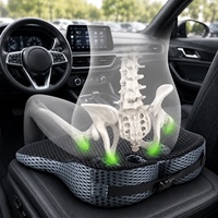 Oreiller orthopédique en mousse à mémoire de forme, soutien lombaire, ultra doux, pour hanches, étudiants, femmes, bureau, avion, voyage, portable, avec housse