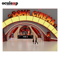 Cinéma Volant Dôme 360 VR Simulateur de Montagnes Russes Réalité Virtuelle 7D Simulateur de Vol Dynamique Théâtre Dôme 3D Cinéma Intérieur 9D