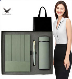 Artículos promocionales Pu Notebook Ejecutivo Negocios corporativos Regalo estacionario Oficina personalizada A5 con bolígrafo Juego de caja de regalo - Product Image 5