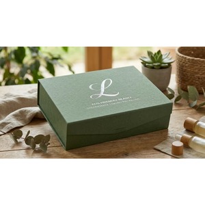 Emballage de boîte de beauté écologique combiné avec du papier argenté et un emballage respectueux de l'environnement - Product Image 5