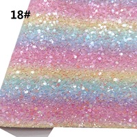 Nouveau concepteur 1 mm A4 taille Laserable gros miroitant végétalien brillant Rexine PU paillettes feuilles de cuir pour l'artisanat bricolage chaussures sacs arcs