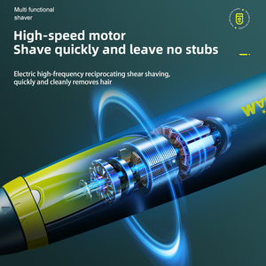 Nuovo Arrivo: Rasoio <span class=keywords><strong>Elettrico</strong></span> in Acciaio Inossidabile per Uomo <span class=keywords><strong>e</strong></span> Donna, Ricaricabile USB, Completamente Lavabile, Regolabarba/Tagliacapelli - Product Image 3