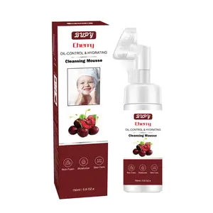 Wholesale Natural cherry oil control hydrating cleansing mousse150ml