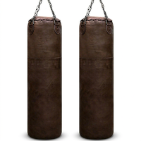 Sac lourd d'équipement de forme physique de gymnase professionnel de prix bon marché dans le sac de boxe en cuir professionnel de multi couleurs