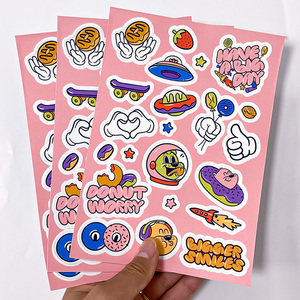Autocollants en vinyle personnalisés écologiques, autocollants promotionnels, imperméables, à découpe à la demande, pour enfants - Product Image 1