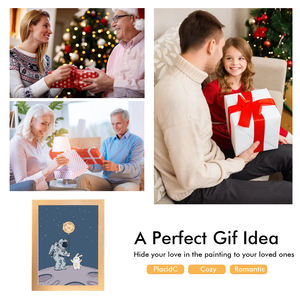 2025 mur Art peinture décoration lumière LED brillant cadre Photo expérience lumière et ombre l'art de la lumière peinture livraison directe - Product Image 4