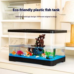 ตัวกรองออกซิเจนแนวนอนแบบบูรณาการสำหรับครัวเรือนขนาดเล็กถึงขนาดกลางอุปกรณ์ตกแต่งตู้ปลาพลาสติก - Product Image 4