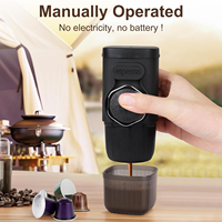 Machine à expresso italienne portable et écologique, petite cafetière d'extérieur en ABS pour usage domestique et voyage, adaptée à l'international
