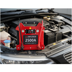 Avviatore d'<span class=keywords><strong>Emergenza</strong></span> Portatile per Auto ad Alta Potenza 32000mAh, <span class=keywords><strong>Booster</strong></span> Batteria Heavy Duty con Corrente <span class=keywords><strong>di</strong></span> Picco 2500A e Schermo Digitale per Camion - Product Image 2