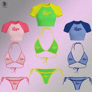 Costume da Bagno Estivo 2026, Bikini Personalizzati con Logo, Abbigliamento da Spiaggia, Costume da Bagno da <span class=keywords><strong>Donna</strong></span> in 2 Pezzi ad Asciugatura Rapida - Product Image 4