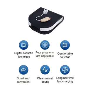 Professional Sound Processing Comfortable Bluetooth Hearing Aid With Noise Cancellation