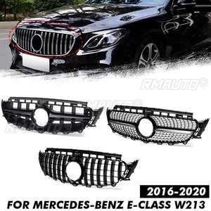 Nouvelle calandre avant en maille W213 GT pour Mercedes-Benz E43 Coupé, compatible avec les modèles E200, E300, E250, E320, E350, E400 et AMG 2016-2018 - Product Image 1