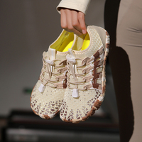 Chaussures d'été antidérapantes à cinq doigts avec empeigne en couche d'air et doublure en maille - Chaussures de sport et de yoga unisexes pour l'extérieur et la plage