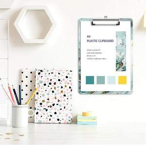 Customizable Creative New A4 Transparent File Clip Board Acrylic and Metal Writing Pad with Plastic Material - Product Image 5