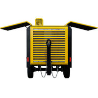 Compresseur d'air portatif 460cfm Machine de compresseur d'air de moteur diesel de pression de 14 barres