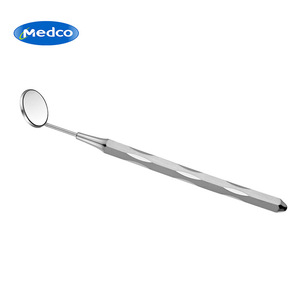 Espejo Dental Medco de Acero Inoxidable con Lente Plana, Herramienta Manual para Examen Oral para Adultos - Product Image 1