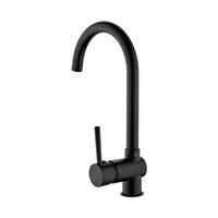 Keran Dapur Modern Mewah Terlaris Warna Hitam Matte dengan Inti Keramik Kuningan, Bergaya Klasik, Garansi 3 Tahun, Pemasangan di Atas Meja, Tuas Tunggal
