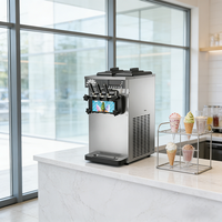 Automatische tafelmodel softijsmachine met drie smaken