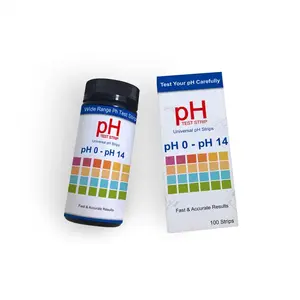 Papel de prueba de pH 0-14, papel de prueba de tornasol, prueba de pH con estuche de almacenamiento para saliva, orina, agua, alimentos para mascotas y monitoreo de pH de la dieta)