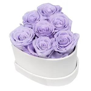 Ideia de presente para o Dia das Mães 2024, rosa de dose infinita estabilizada para sempre com perfume, flor preservada eterna de luxo por atacado em caixa