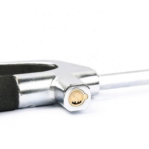 Candado de Volante en Forma de U, Retráctil y Ajustable, de Acero Inoxidable, <span class=keywords><strong>para</strong></span> Defensa Personal en el Automóvil, Superventas Transfronterizo - Product Image 4