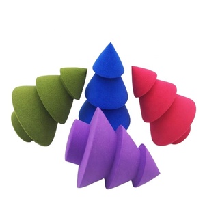 Beauté De Marque Privée Cosmétique Originale Sans Latex Arbre De Noël et <span class=keywords><strong>Bonhomme</strong></span> De Neige Forme Maquillage Éponge Mélangeur - Product Image 1