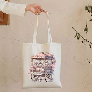 Canvas Lining Handbag National Style Handbag Customized Closure Handbag Travel Use Handbag Shopping Use Handbag Printing - Product Image 4