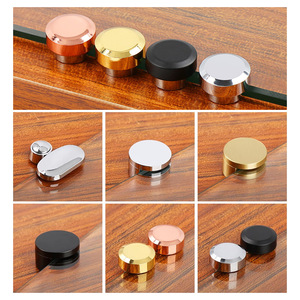 Glass Mirror Holder Zinc Alloy Copper Modern Simple Bathroom <b>Wall</b> Mount Support Durable K046K044K190 - Product Image 1