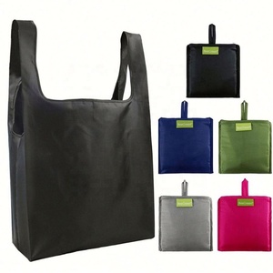 T-shirt Polyester Tote <b>Folding</b> Shopping <b>Bag</b> - Product Image 3