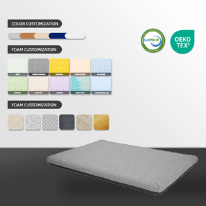 Camas antideslizantes de espuma viscoelástica para perros, alfombrilla personalizada para mascotas, cama para perros y gatos con cubierta extraíble impermeable, OEM y ODM - Product Image 2