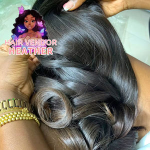 廉价100% 处女角质层对齐天然编织人发12A级越南双拉体波人发束 - Product Image 2