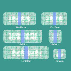 Pembalut luka berperekat tahan air sekali pakai plester luka Pulau transparan dengan bantalan bukan tenunan - Product Image 5