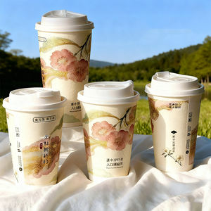 Vaso de Papel Personalizado para Café, con Logotipo Impreso, 8oz 10oz 12oz 16oz, Juego de Vasos Desechables para Café <span class=keywords><strong>Caliente</strong></span> - Product Image 1